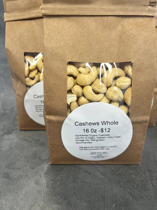 Cashews whole raw