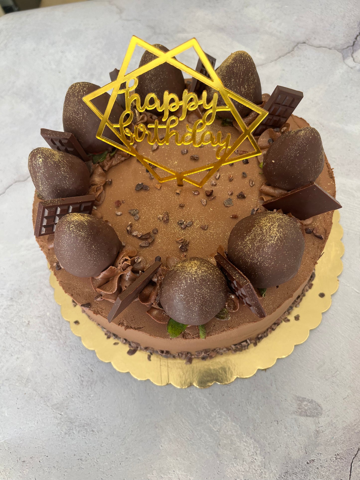 Chocolate cake (baked)
