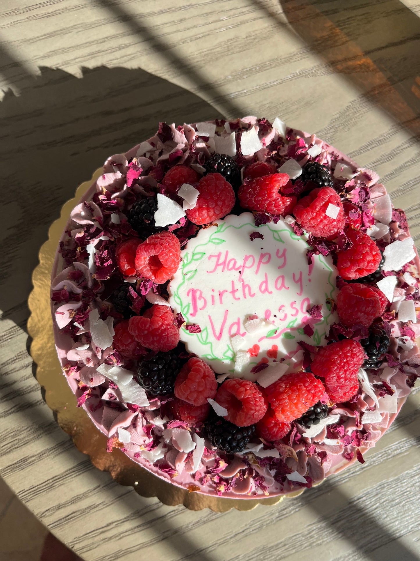 Happy birthday cake Raspberry White Chocolate